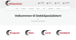 Desktop Screenshot of dekkspesialisten.com