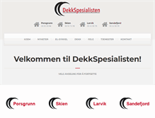 Tablet Screenshot of dekkspesialisten.com